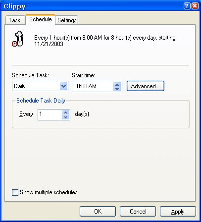Schedule 