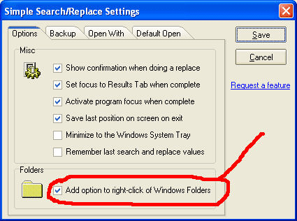 Simple Search-Replace Explorer Integration