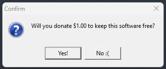 Support development message
